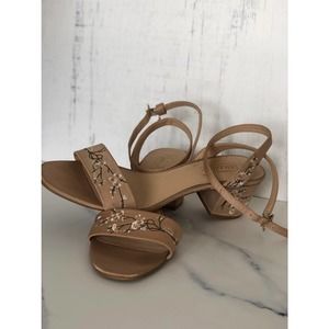 nanette lepore wrapped heel shoes Floral and Pink